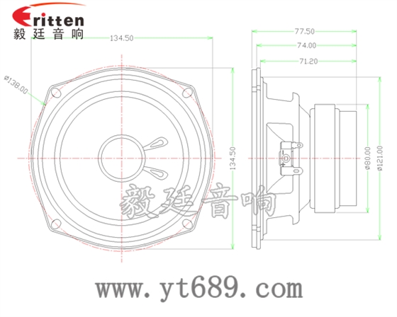 5寸30w中低音音箱喇叭成品圖 5寸30w中低音音箱喇叭成品圖