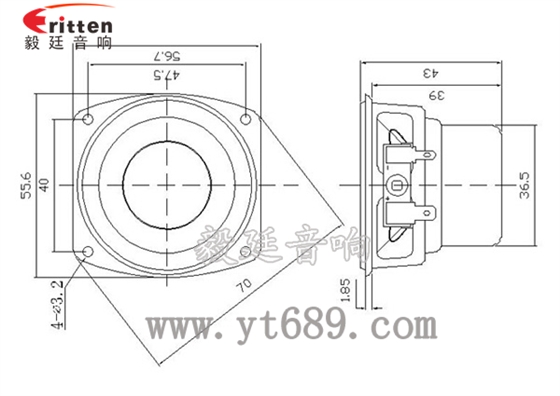 66mm15w無線桌面音箱喇叭成品圖