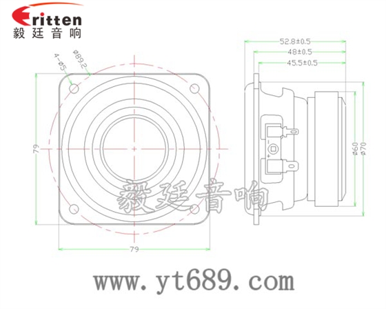 25芯10W全頻喇叭成品圖 4寸同軸汽車音響喇叭成品圖