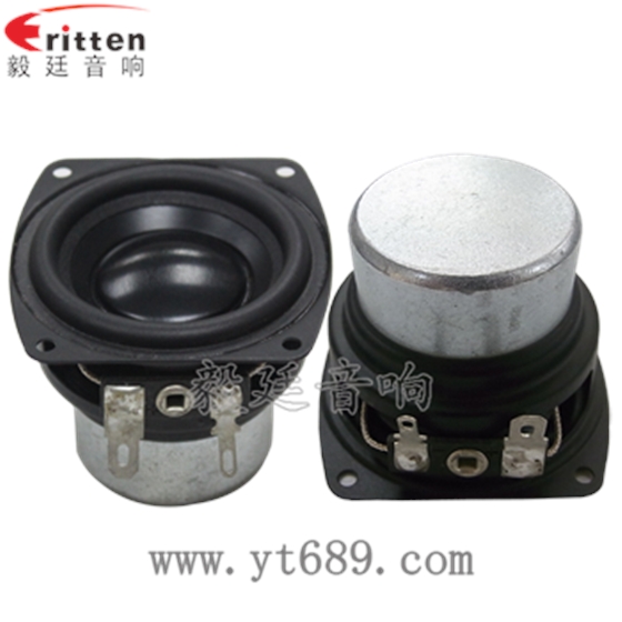 異型鐵盆架橡膠邊鋁盆25芯內(nèi)磁雙磁全頻喇叭正反面